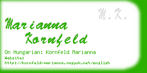 marianna kornfeld business card